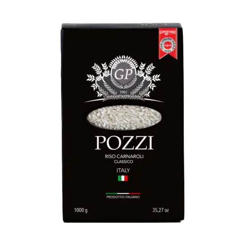 Pozzi Carnaroli Classico Risotto Rice Italian Classic Carnaroli Rice for Risotto Award Winning Rice Top Italian Food lb (kg)