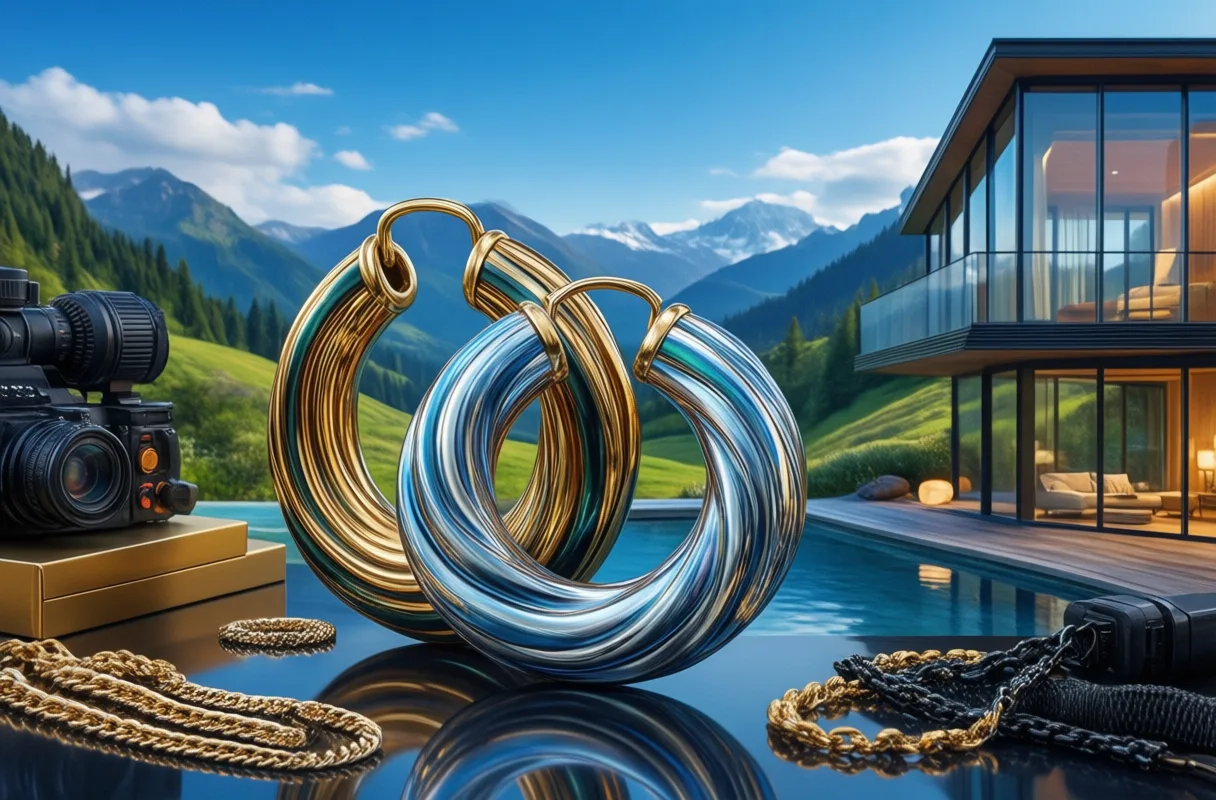 Chunky Hoops Merging Luxury with Contemporary Edge